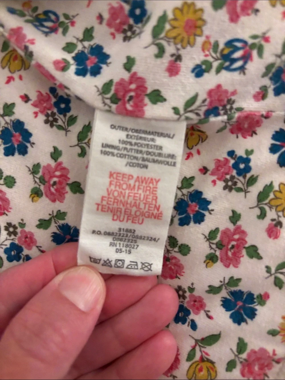 Mini Boden Sz 3T 4T Kids Plush Hooded Vest with Floral Lining - Cream like new
